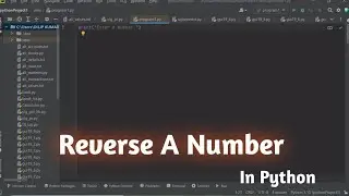 Python Program to Reverse a Number || Everything Coding
