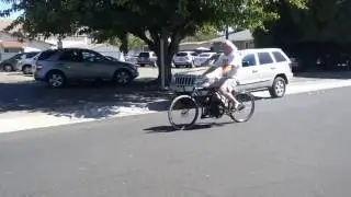 Motorbike powered with Ricardo Dolphin type engine.