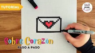Como pintar un SOBRE DE CORAZON tutorial paso a paso #corazon