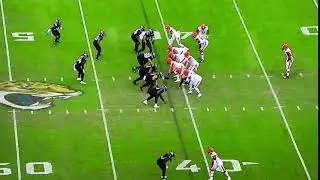 Baker Mayfield after the jags shift their defensive line: 