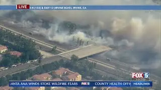 Silverado Fire Prompts Evacuations For 60,000 People