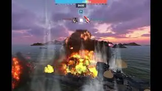 #wowsb歌謡曲 ポンメルン＆リスポーン戦　　Pomern & Respawn Battle