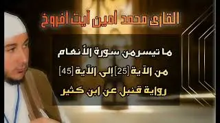 سورة الأنعام للقارئ محمد أمين آيت أفروخ
