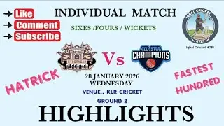 HYDERABAD GLADIATOR Vs ASAD CC MATCH HIGHLIGHTS !! HATRICK /CENTURY /SIXES / FOURS / WICKET MOMENTS