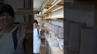 A morning in the pottery studio #pottery #ceramics #clay #potterywheel #potterystudio #artist