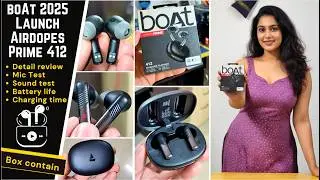 boAt (2025 Launch Airdopes Prime 412 in Ear Truly Wireless Earbuds - Calling, Sound, Mic Test Review