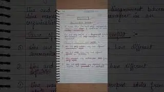 B.com and BBA Management, Organising:- Line and Staff Conflict  #b.com #BBA #shorts #ytshorts #orga.