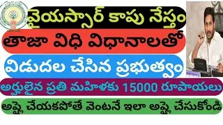 YSR Kapu Nestham Latest Update || Kapu Nestham List || Apply YSR Kapu Nestham || @Santechtelugu