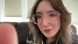 ASMR ✨ trying out new mic! breathy whispers, repeated words, rambles, hand movements, CUTE CAT 🐈