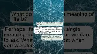 Exploring the Meaning of Life: A Thought-Provoking Dialogue with AI