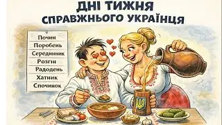 🗓️ Назви днів тижня по-українськи💙💛
