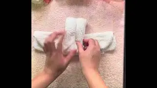 How to make BUNNY EARS from 2 towels - hotel style ( Easter creation idea )