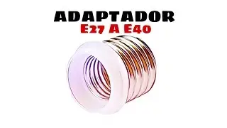 Adaptador E27 a E40 Blanco distribuido por CABLEPELADO &reg;