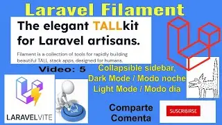 🚀Laravel Filament, 🚨Collapsible sidebar y 💻Dark mode, 😎Publish