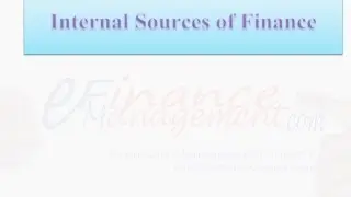 Internal Sources of Finance