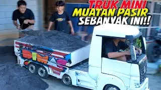 MUATAN PASIR!?😱 DIMAS MUATAN PASIR PAKAI TRUK MINI PUTIH?? KUAT EMANG??