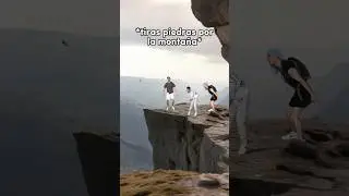 CUANDO TIRAS PIEDRAS POR LA MONTA&Ntilde;A 🤕⛰️ #shorts