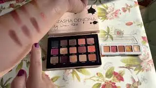 Natasha Denona my dream palette and mini sunset palette comparison