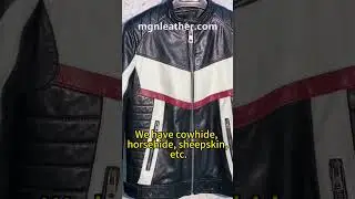 Handcrafted Motorcycle Leather Jackets! 🔥t#leatherjacket #motorcyclejackets #customleather