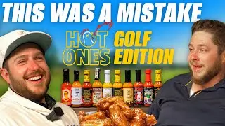 We Tried The HOT ONES Challenge While Playing Golf...