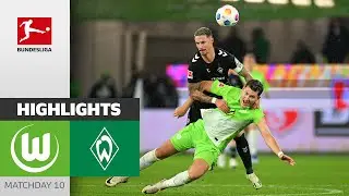 VfL Wolfsburg - SV Werder Bremen 2-2 | Highlights | Matchday 10 &ndash; 2023/24
