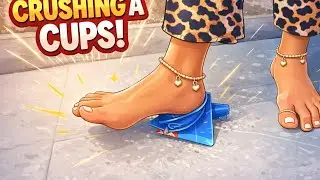  Harpic bottle trampling challenge #viralvideo 