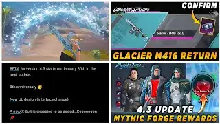 GLACIER M416 Return CONFIRM 😱 | Next Mythic Forge | Beta Version Release Date 🔥