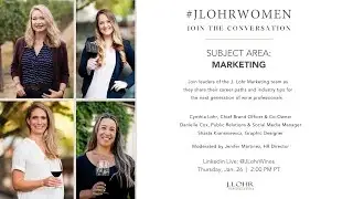 #JLohrWomen: Wine Industry Career Paths