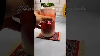 Hibiscus 🌺 Lemonade #summerdrink #hibiscus #lemonade #homecafe #colddrink
