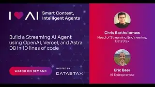 Build a Streaming AI Agent Using OpenAI, Vercel, and Astra DB in 10 Lines of Code