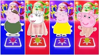 Grandpa Pig Vs Suzy Sheep Pig Vs Granny Pig Vs Babe Pig || Tiles Hop Coffin Dance🎶
