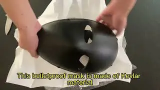 Lightweight Ballistic Aramid Face Mask, Tactical NIJ IIIA Full Face Mask, Unboxing Video Showcase