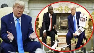 Donald Trump attacks South Africa&rsquo;s President Ramaphosa over targeting of white farmers