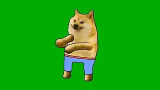 Doge dancing green screen || Meme Template || Motherboard Bois