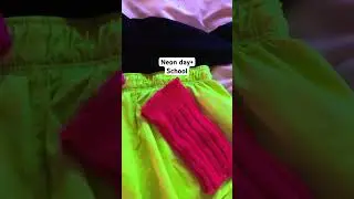 Neon day for school #recommended #aesthetic #preppy #grwm #viral #vlog