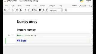 001 Numpy array