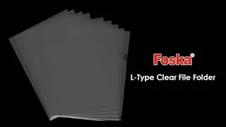 Foska L-type Clear Envelope Paper Sheet Protectors Folders  W208L-12