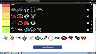My NFL tier list as it stands into week 10