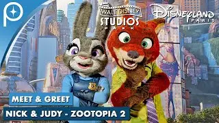 🐰🦊 JUDY & NICK celebrating the release of ZOOTOPIA 2 at Disneyland Paris 2025