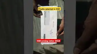 Ssc GD joining letter 2024 😍🎉 SSB joining letter 🇮🇳#sscgdjoiningletter #joininglatter  #ssb#cisf#bsf