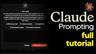 Как использовать Claude 3 Prompt Engineer Anthropic Console AutoPrompter (пользовательский Prompt...