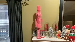 DIY DOLLAR TREE FAUX FLOCKED XMAS NUTCRACKER