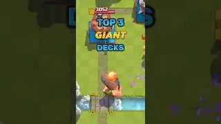 TOP 3 GIANT DECKS #giant #top3 #deck #clashroyale