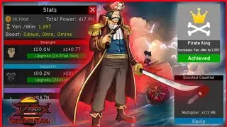 I REACHED 417N TOTAL POWER AND UNLOCK PIRATE KING CLASS! - Anime Fighting Simulator - Part 55