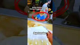 Carnival Baker Pranks Kid While Making Cinnamon Rolls! 🎡🍩🤣 #shorts