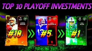 TOP 10 BEST PLAYOFF PROMO INVESTMENTS WITH PRICES! PLAYOFF PROMO | Madden 22 Ultimate Team