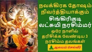 நவக்கிரக தோஷம் நிவர்த்தியாக்கும் சிங்கிரிக்குடி லட்சுமி நரசிம்மர் | Singirikudi Lakshmi Narasimhar