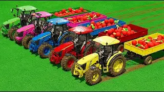 LOAD AND TRANSPORT CHERRIES WITH JOHN DEERE TRACTORS &ndash; Farming Simulator 25