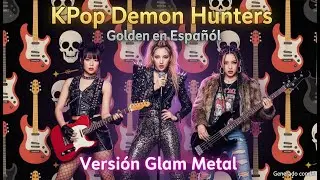 KPop Demon Hunters - Golden en Espa&ntilde;ol (Glam Metal IA Cover)