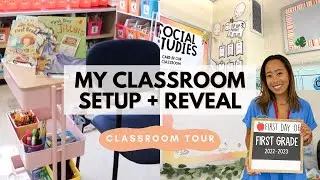 CLASSROOM TOUR + REVEAL | back to school teacher set-up vs. 100 days later, cricut classroom inspo